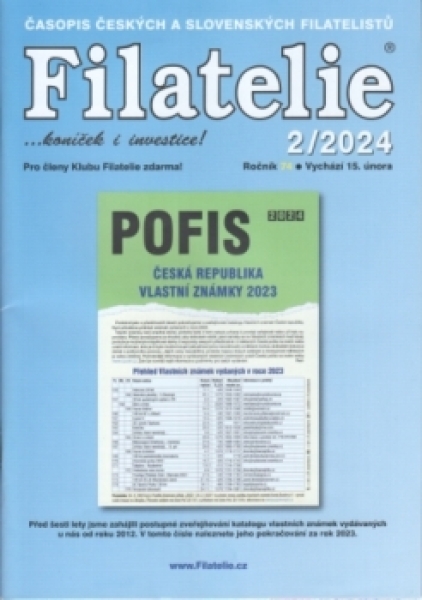 CZ FILATELIE 2024 / 01 - 12 - kompletní ročník